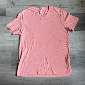 Banana Republic Men's Heather Orange V-Neck Tee